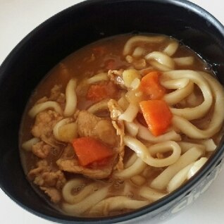 残りカレーでカレーうどん